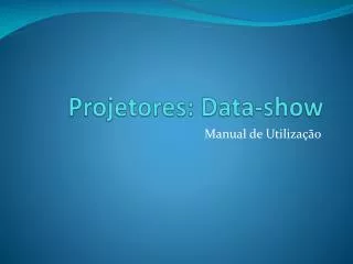 projetores data show