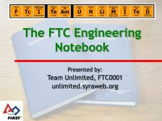 The FTC Engineering Notebook