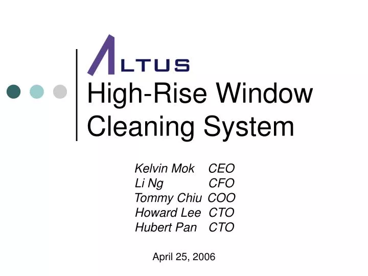 high rise window cleaning system