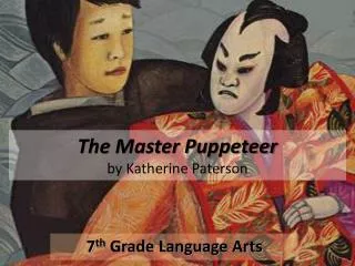 The Master Puppeteer by Katherine Paterson