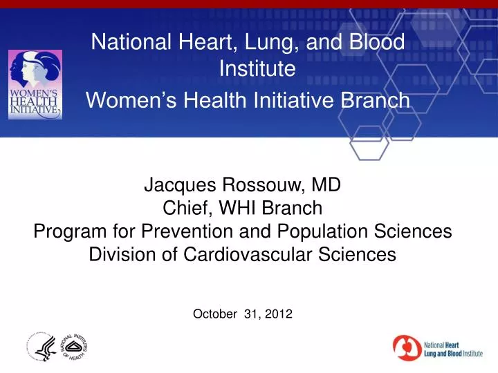 national heart lung and blood institute women s health initiative branch