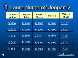 Laura Numeroff Jeopardy