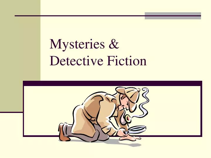 mysteries detective fiction