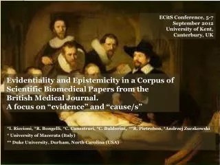 Evidentiality and Epistemicity in a Corpus of Scientific Biomedical Papers from the British Medical Journal. A focu