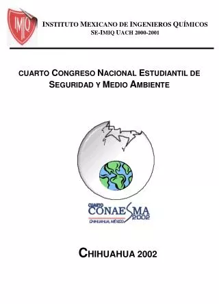 I NSTITUTO M EXICANO DE I NGENIEROS Q UÍMICOS S E- I MIQ U ACH 2000-2001