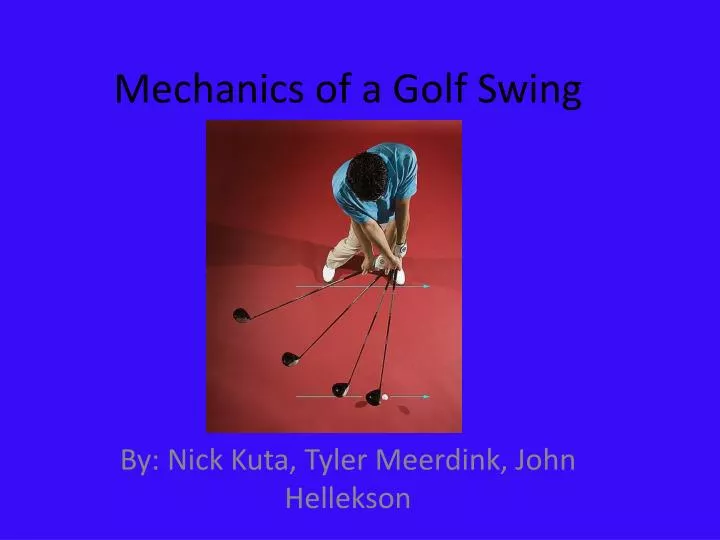 mechanics of a golf swing