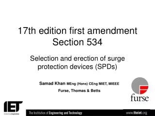 17th edition first amendment Section 534