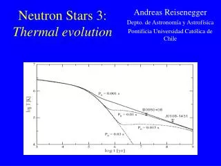 Neutron Stars 3: Thermal evolution