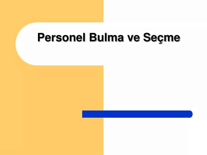 personel bulma ve se me