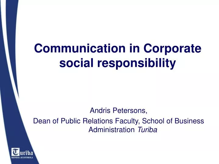 communication in corporate social responsibility