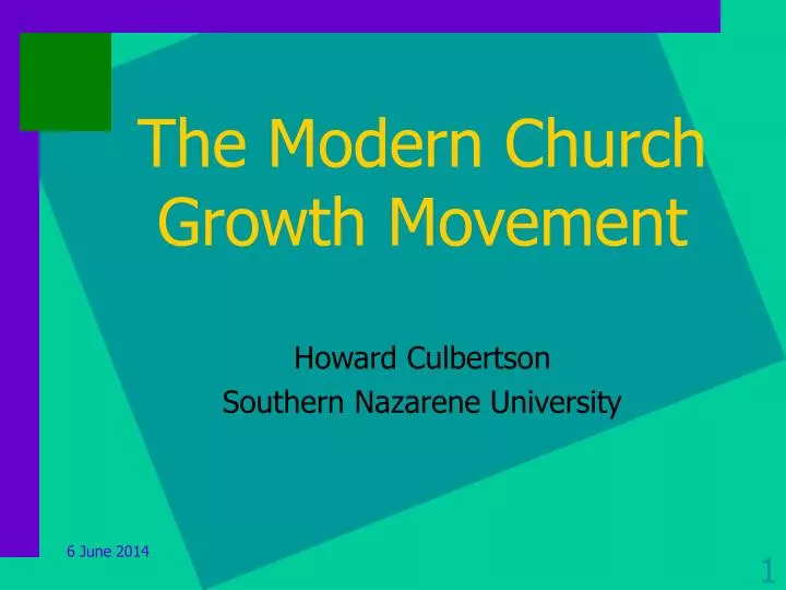 the modern church growth movement