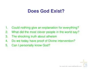 does god exist philosophy essay