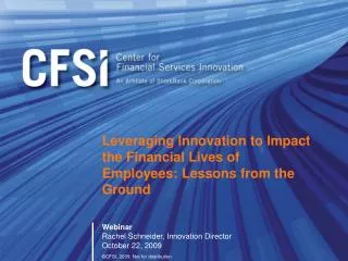 Leveraging Innovation to Impact the Financial Lives of Employees: Lessons from the Ground