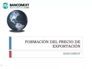 FORMACIÓN DEL PRECIO DE EXPORTACIÓN