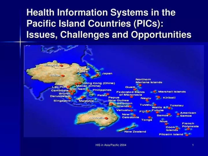 health information systems in the pacific island countries pics issues challenges and opportunities