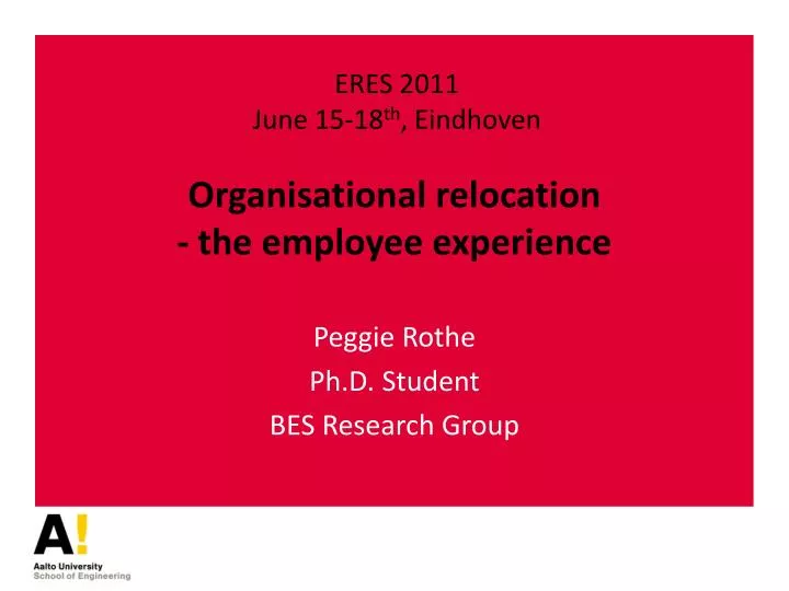 organisational relocation the employee experience