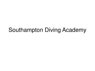Southampton Diving Academy
