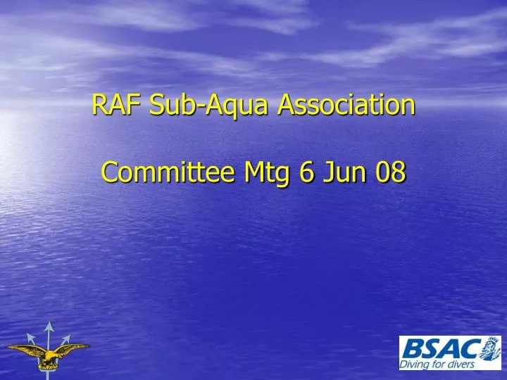 raf sub aqua association committee mtg 6 jun 08