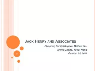 Jack Henry and Associates