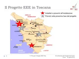 Il Progetto EEE in Toscana