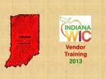 Vendor Training 2013 - slide 1