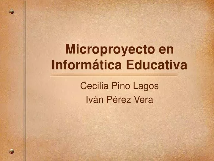 microproyecto en inform tica educativa