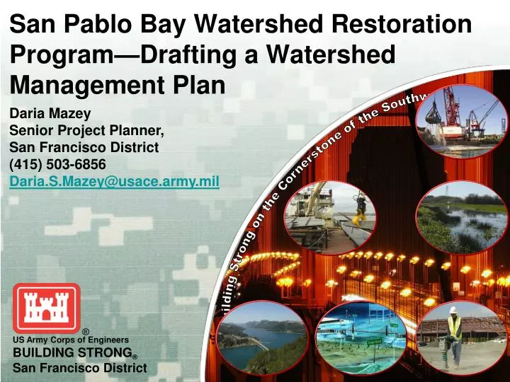 san pablo bay watershed restoration program drafting a watershed management plan