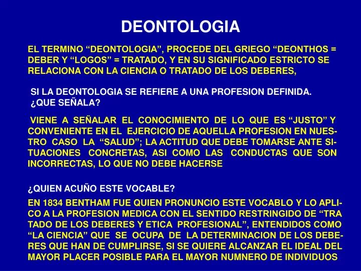 deontologia