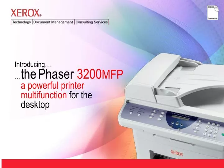 introducing the phaser 3200 mfp