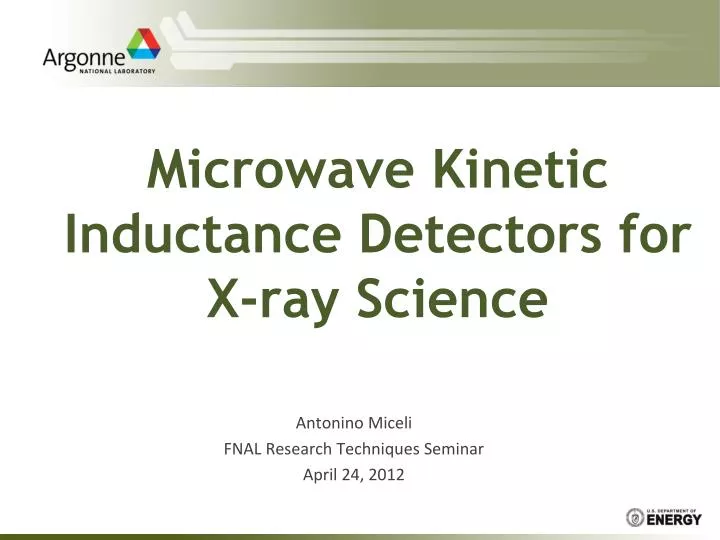 microwave kinetic inductance detectors for x ray science