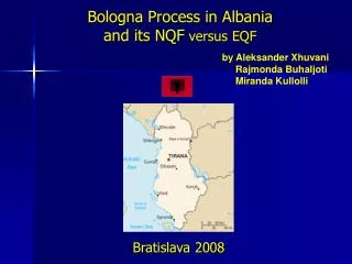Bologna Process in Albania and its NQF versus EQF