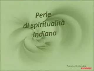 Perle di spiritualità Indiana