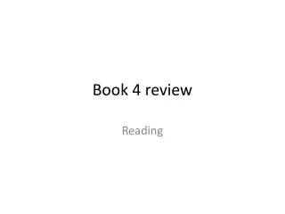 Book 4 review
