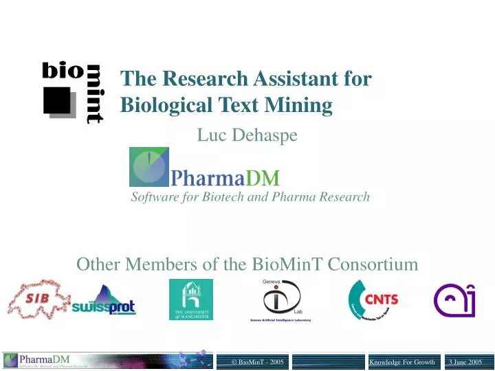 the research assistant for biological text mining