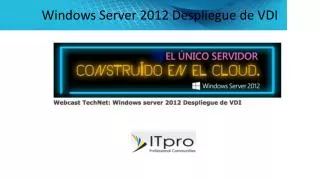 windows server 2012 despliegue de vdi