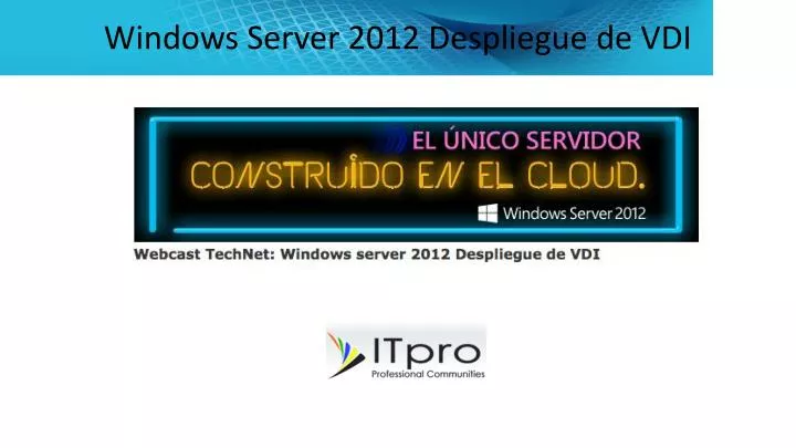 windows server 2012 despliegue de vdi