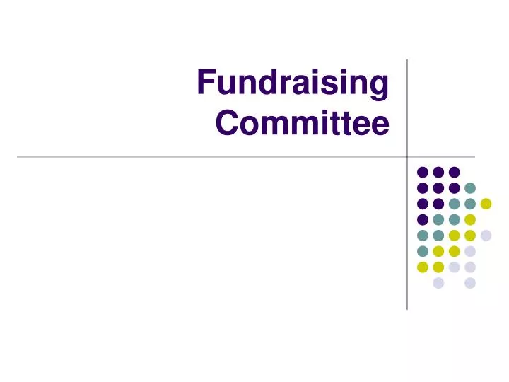 fundraising committee