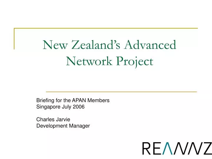 new zealand s advanced network project