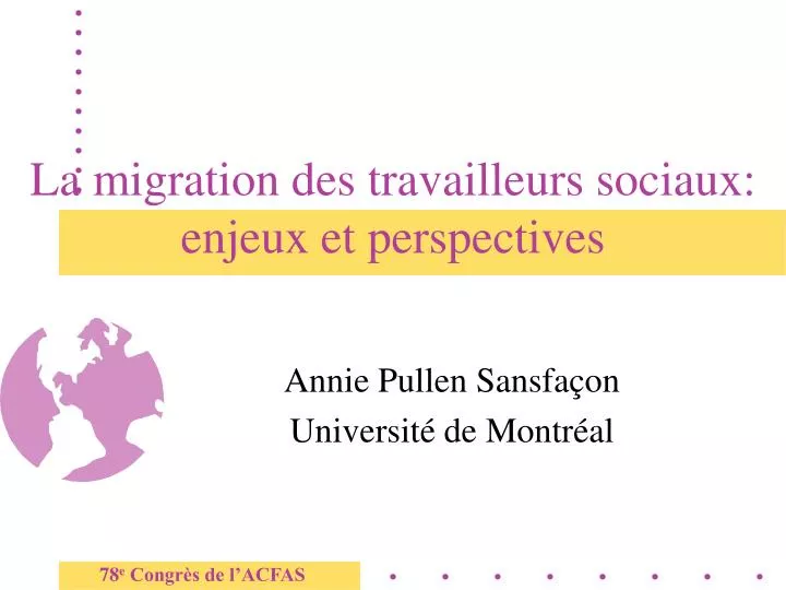 la migration des travailleurs sociaux enjeux et perspectives