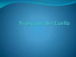 tri ngulos del cuello