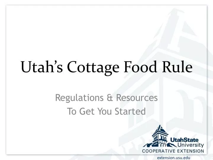 utah s cottage food rule