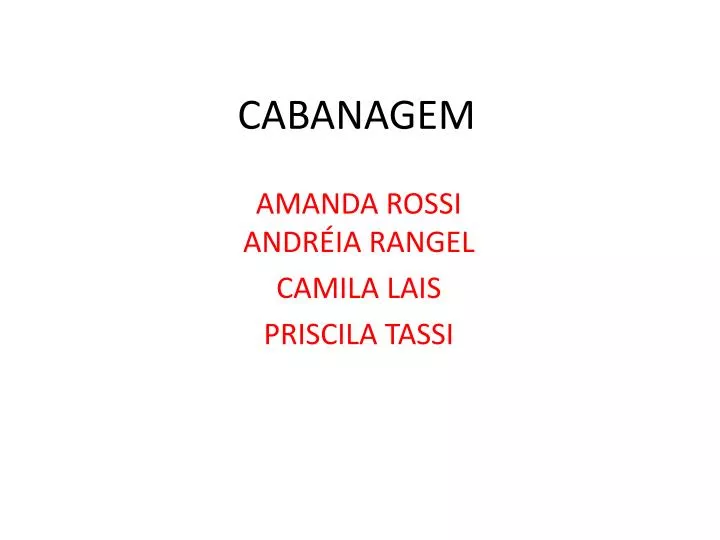 cabanagem