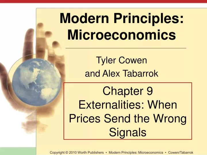 chapter 9 externalities when prices send the wrong signals