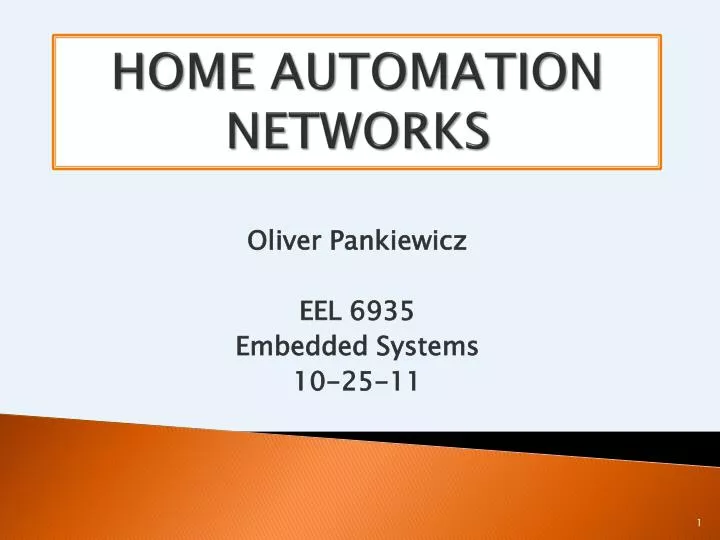 home automation networks