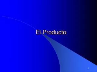 el producto