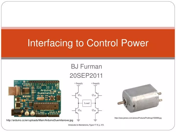interfacing to control power