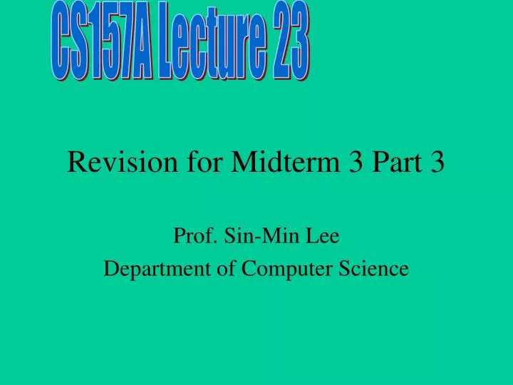 revision for midterm 3 part 3
