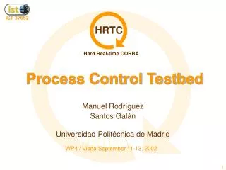 Process Control Testbed