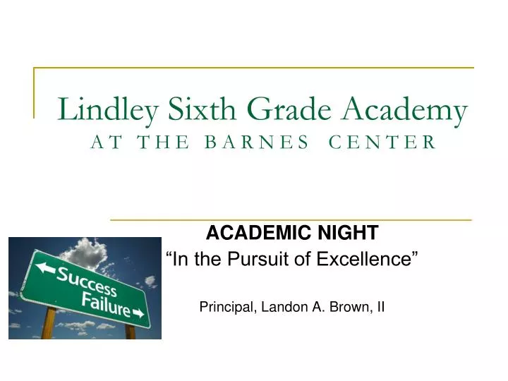 lindley sixth grade academy a t t h e b a r n e s c e n t e r