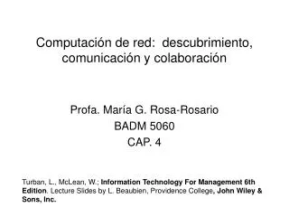 computaci n de red descubrimiento comunicaci n y colaboraci n